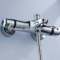 Brass Thermostatic Faucets Showers Sets With Diverter For Bathroom