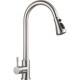 upc brass pull out down stainless steel  taps sink faucet kitchen