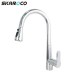 Newest Product Deck Mounted Taps Kitchen Tap Sprayer Head Sink Mixer Taps Chrome Zinc Alloy Kitchen Faucet