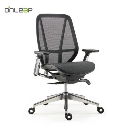 Onleap Manufacturers Direct Executive Furniture High Quality Net Back Office Chair Swivel With Wheel