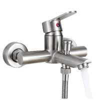 304 stainless steel shower faucet simple shower connector triple bath faucets