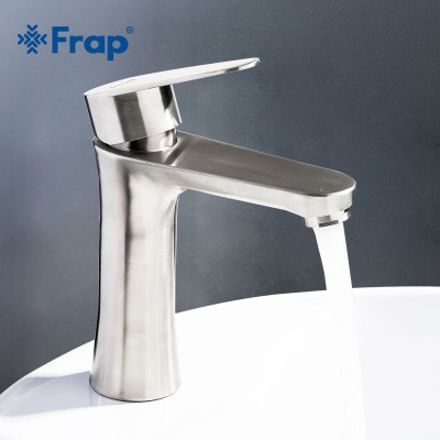 Double Handle 304 Stainless Steel Basin Sink Faucets