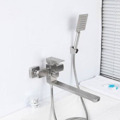 304 Stainless Steel Brushed Bathtub Shower Faucet