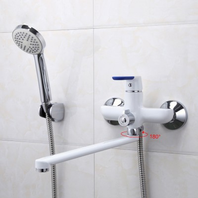 Wholesale White Brass Paint Bathtub Faucet Shower