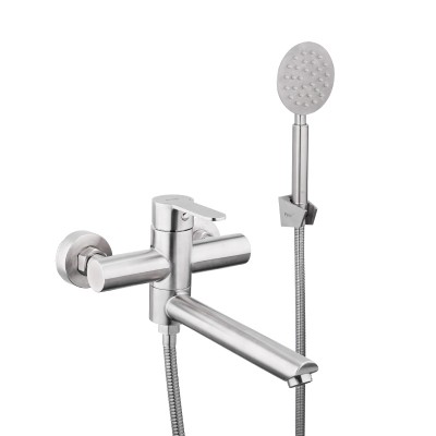 Stainless Steel Bath Shower Mixer Wall Faucet for Bathtub